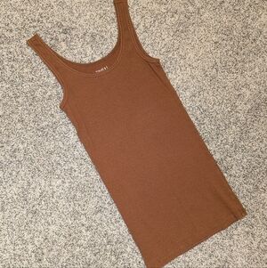 Simple Brown Tank Top